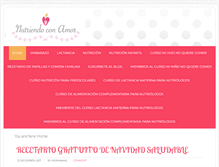 Tablet Screenshot of nutriendoconamor.com